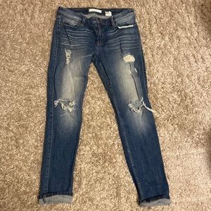 Distressed jeans